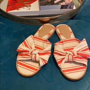 Madewell stripped sandals.